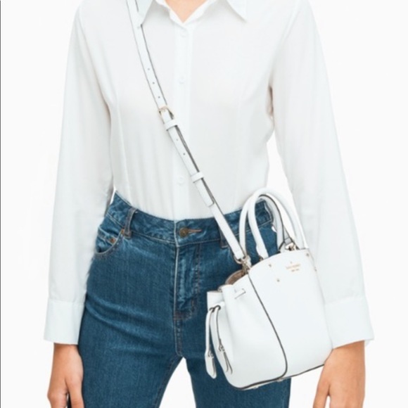 NWT Kate Spade Tegan Small Satchel in Whitedove - Picture 4 of 4